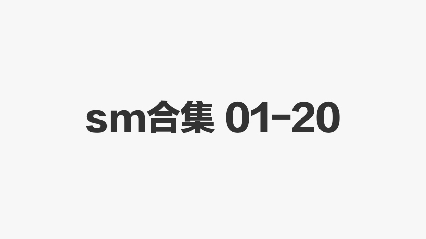 sm🈴集 01-20-歪歪的耽美资源站